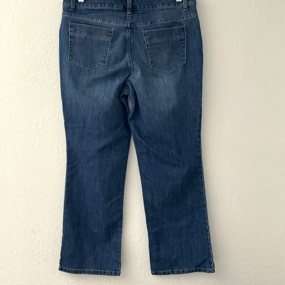 Christopher & Banks Modern Fit Straight Leg Jeans 12S Blue Short